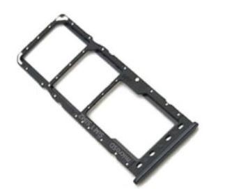 SIM card holder Samsung A205 A20 2019 Melns ORG