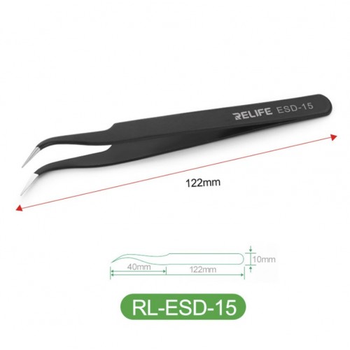 "Relife" ESD-15 pincetes