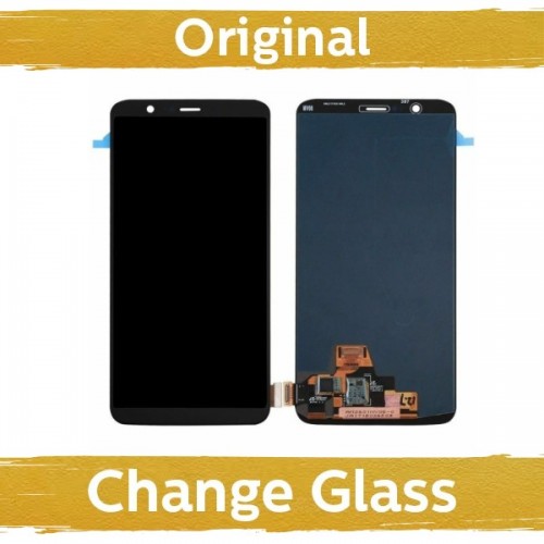 LCD Displejs Saderīgs ar OnePlus 5T Melns (Renewed: China)