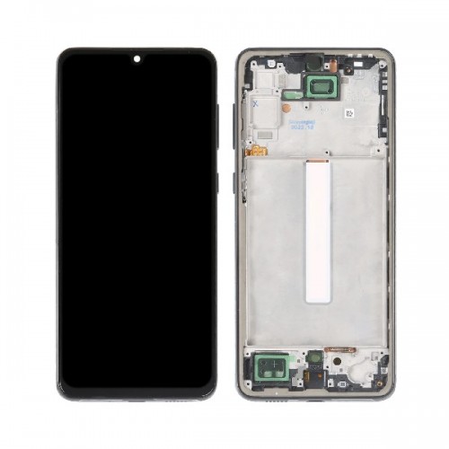 LCD Displejs Saderīgs ar Samsung A336 A33 5G ar Frame / Zils / HQ