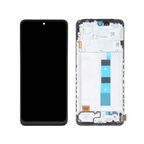 LCD Displejs Saderīgs ar Xiaomi Redmi Note 12 4G Melns ar Frame / HQ