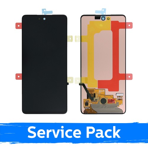 LCD Displejs Saderīgs ar Samsung A536 A53 5G Melns (Service Pack) (NF version)