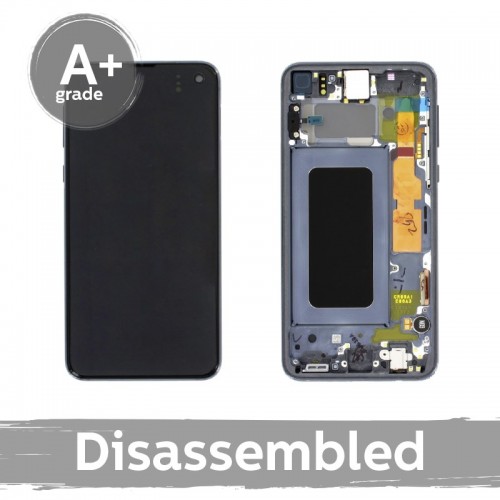 LCD Displejs Saderīgs ar Samsung G970 S10e ar Frame / Prism Melns / (10/10 Used)