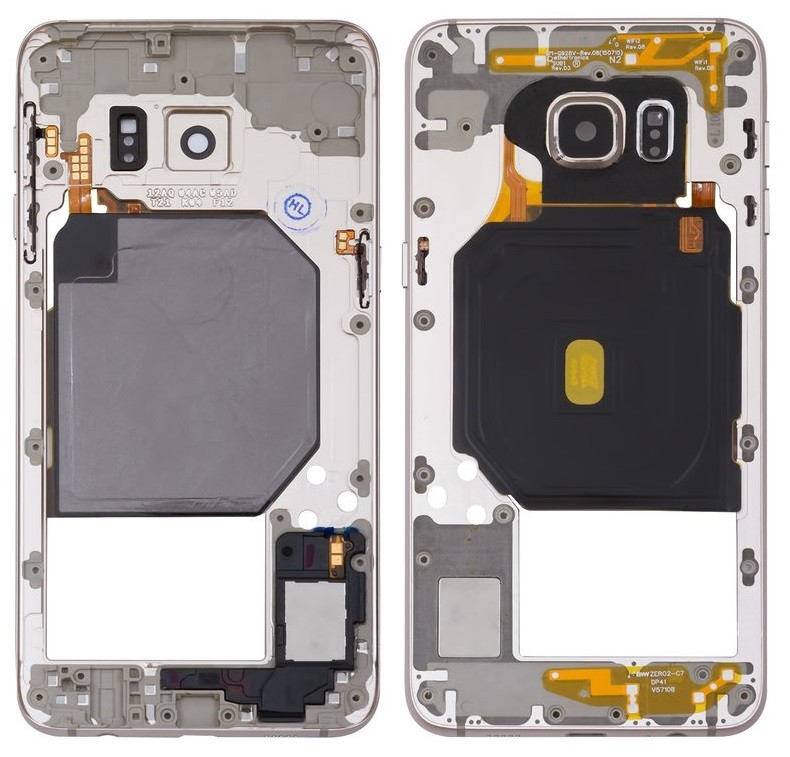 Middle housing Samsung G928F S6 Edge Plus Zeltains ar buzzer un sides buttons original (used Grade A)