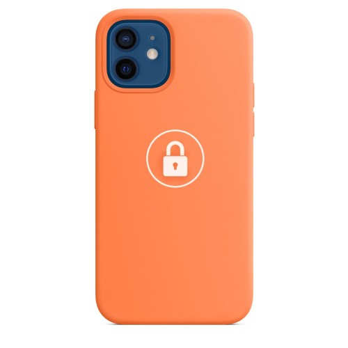 Phone Maciņš "Silicone Maciņš v2" priekš iPhone 12 (12 Pro) / Kumquat / in package