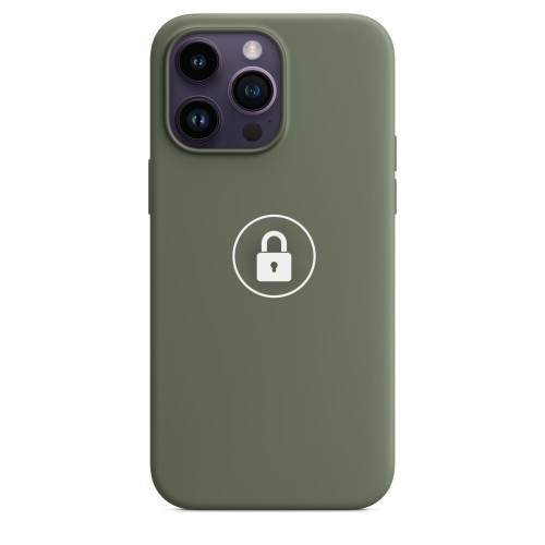 Phone Maciņš "Silicone Maciņš v2" priekš iPhone 14 Pro / Olive / in package