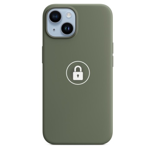 Phone Maciņš "Silicone Maciņš v2" priekš iPhone 14 Plus / Olive / in package