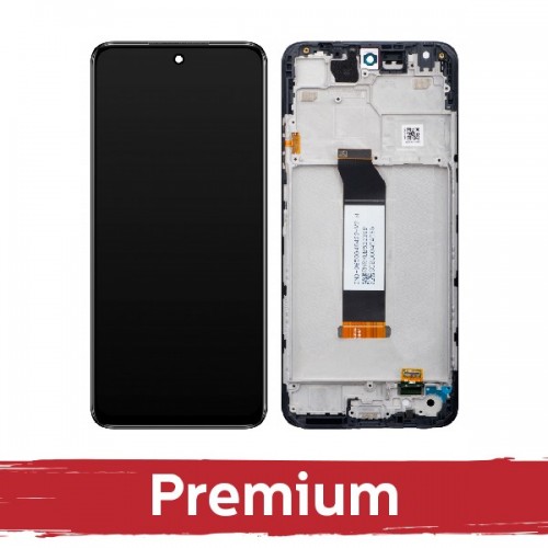 LCD Displejs Saderīgs ar Xiaomi Redmi 10 5G Melns ar Frame OEM