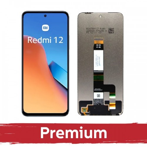 LCD Displejs Saderīgs ar Xiaomi Redmi 12 4G / Redmi 12 5G / Poco M6 Pro 5G Melns OEM