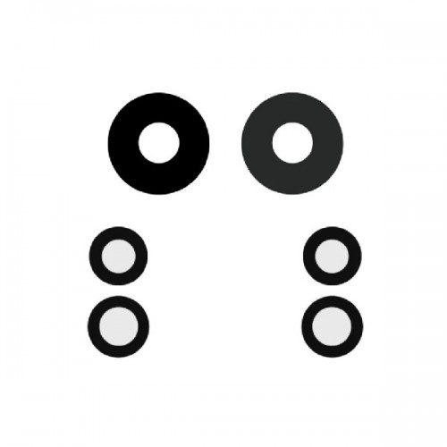 Rear Camera Lens Saderīgs ar Xiaomi 12 Pro rear camera lens (3pcs)