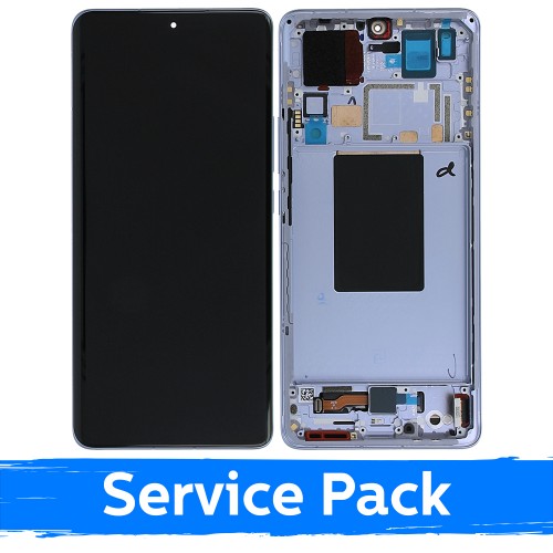 LCD displejs saderīgs ar Xiaomi 12 Pro (12s Pro) ar rāmi / zils / (Service Pack)