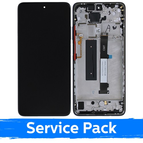 LCD displejs saderīgs ar Xiaomi Mi 10T Lite 5G ar rāmi / Atlantic Blue / (Service Pack)