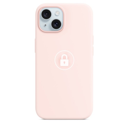 Telefona maciņš "Silicone Case v2" iPhone 15 / Light Pink / iepakojumā