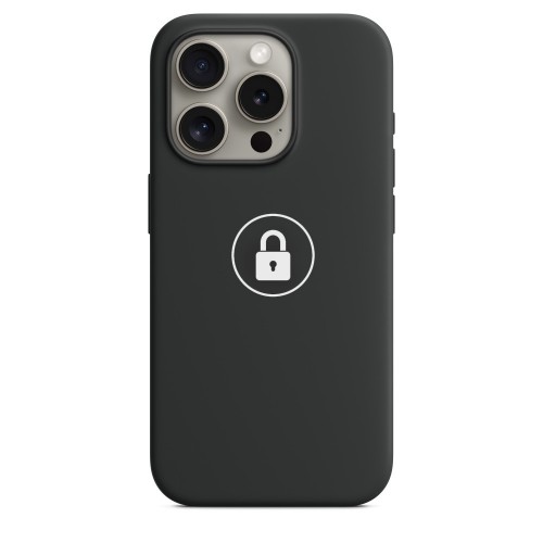 Telefona maciņš "Silicone Case v2" iPhone 15 Pro Max / melns / iepakojumā