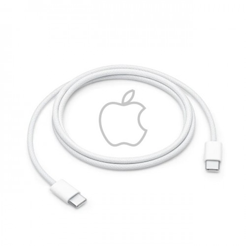 USB Kabelis Apple "Woven" MQKJ3ZM/A balts 100cm "Type-C / Type-C" / 100% Genuine / (A2795)