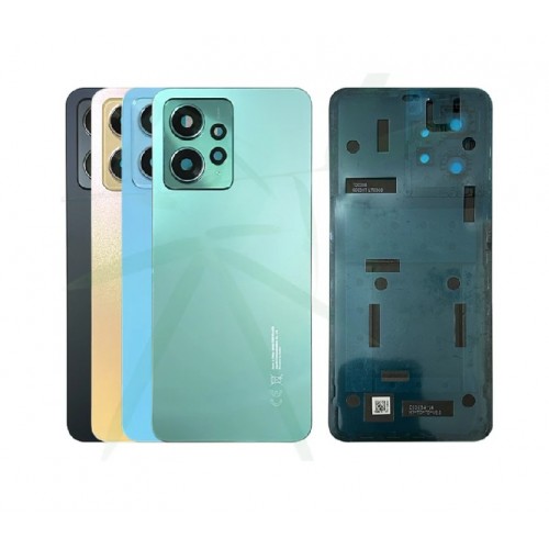 Aizmugurējais vāciņš Saderīgs ar Xiaomi Redmi Note 12 4G / Onyx Pelēks / (ar camera lens) HQ