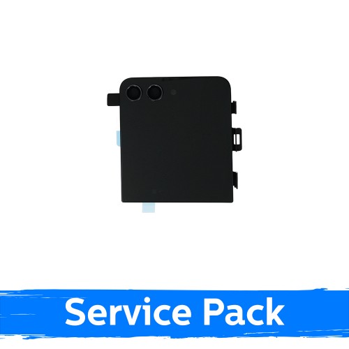 LCD displejs saderīgs ar Samsung F731 Z Flip5 (ĀRĒJAIS) ar rāmi / Graphite / (Service Pack)