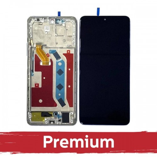 LCD displejs saderīgs ar Huawei Honor Magic4 Lite (Honor X9 5G) ar rāmi / Titanium Silver / OEM