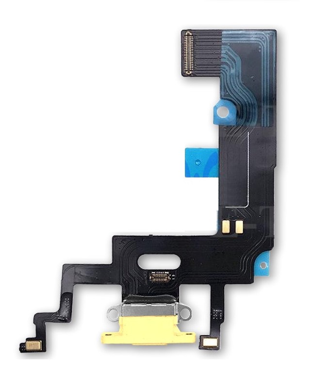 Flex priekš iPhone XR priekš charging connector ar microphone Dzeltens ORG