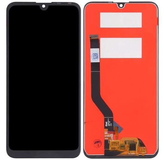 LCD screen Huawei Y7 2019/Y7 PRO 2019/Y7 Prime 2019 ar touch screen Melns ORG