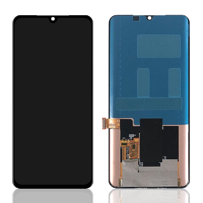 LCD screen Xiaomi Mi Note 10/Mi Note 10 Pro/Mi Note 10 Lite ar touch screen Melns OLED ORG