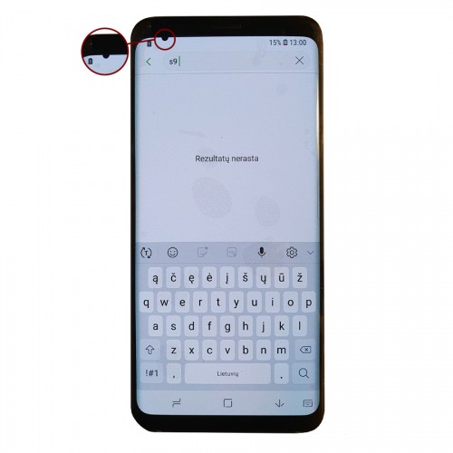 LCD displejs saderīgs ar Samsung G960 S9 ar rāmi / Coral Blue / (Atjaunots: Telemax) (Ar defektiem 300)