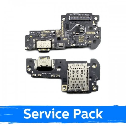 Uzlādes ports saderīgs ar Xiaomi Redmi Note 12 Pro 5G ar elastīgo kabeli / Plata (Service Pack)