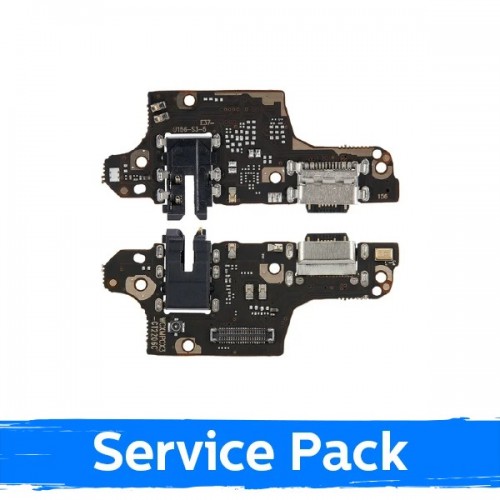 Uzlādes ports saderīgs ar Xiaomi Poco X3 / X3 Pro ar elastīgo kabeli / Plata (Service Pack)