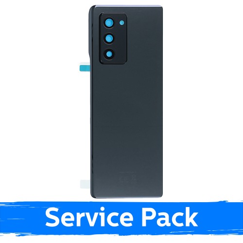Aizmugurējais vāks saderīgs ar Samsung F916 Z Fold2 / Mystic Black / (Service Pack)