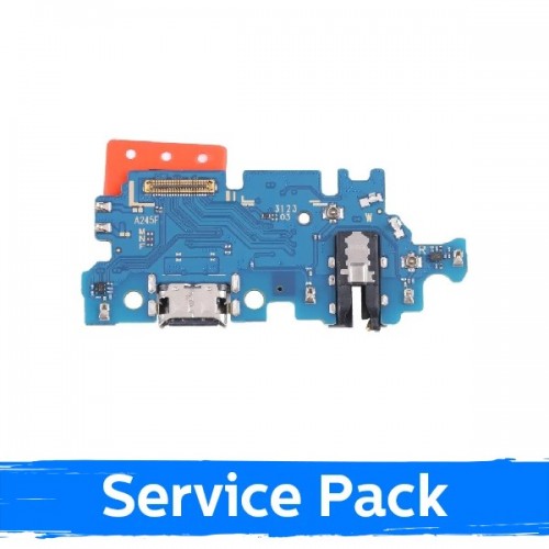 Uzlādes ports saderīgs ar Samsung A245 A24 4G ar flex / Plata (Service Pack)