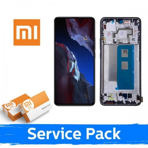 LCD displejs saderīgs ar Xiaomi Poco F5 5G ar rāmi / zils / (Service Pack)