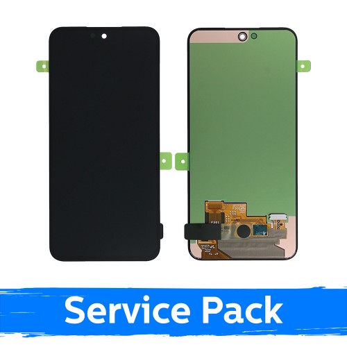 LCD displejs saderīgs ar Samsung A356 A35 5G melns (Service Pack) (NF versija)