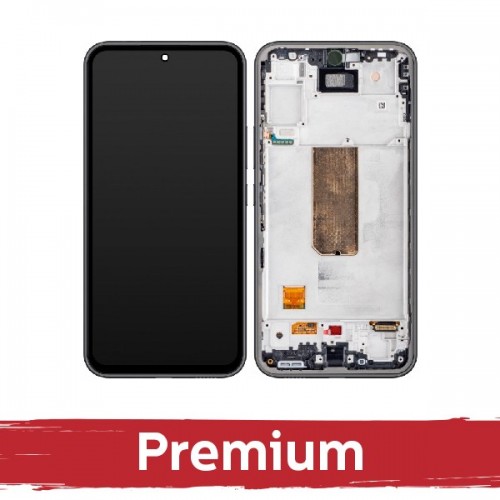 LCD displejs saderīgs ar Samsung A546 A54 5G ar rāmi / melns / OEM