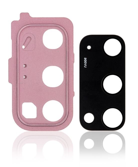 Samsung G980/G981 S20 lens priekš camera ar frame Cloud Rozā ORG