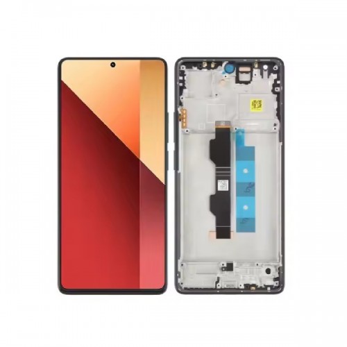 LCD displejs saderīgs ar Xiaomi Redmi Note 13 Pro 4G / M6 Pro 4G ar rāmi / Midnight Black / HQ