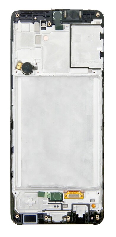 LCD screen Samsung A315 A31 2020 ar touch screen un frame melns original (service pack)