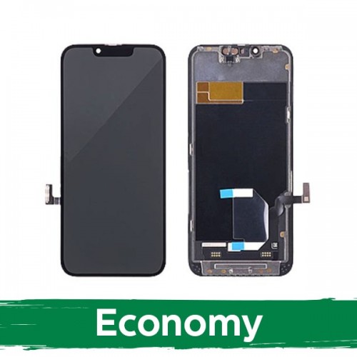 LCD displejs saderīgs ar iPhone 13 Melns (INCELL / Economy) /*Removable IC*/