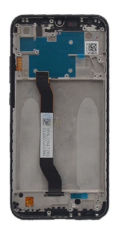 LCD screen Xiaomi Redmi Note 8/Note 8 2021 ar touch screen ar frame Melns original (service pack)