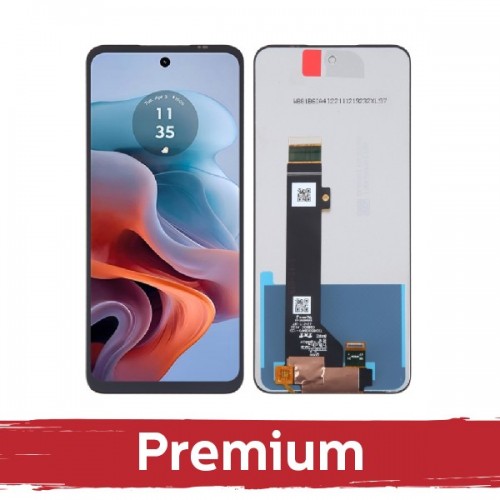 LCD displejs saderīgs ar Motorola G34 5G (2023) Melns OEM