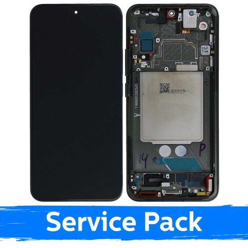 LCD displejs saderīgs ar Xiaomi 13 ar rāmi / Melns / (Service Pack)