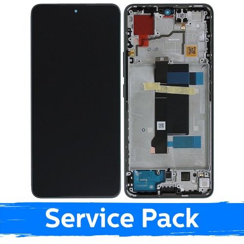 LCD displejs saderīgs ar Xiaomi Redmi Note 13 Pro 5G / Poco X6 5G ar rāmi / Ocean Teal / (Service Pack)
