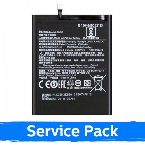Akumulators saderīgs ar Xiaomi Mi 8 3400mAh BM3E (Service Pack)