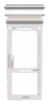 SIM card holder Samsung A525/A526/A528/A725/A726 A52 4G/A52 5G/A52S 5G/A72 4G/A72 5G Balts original (service pack)