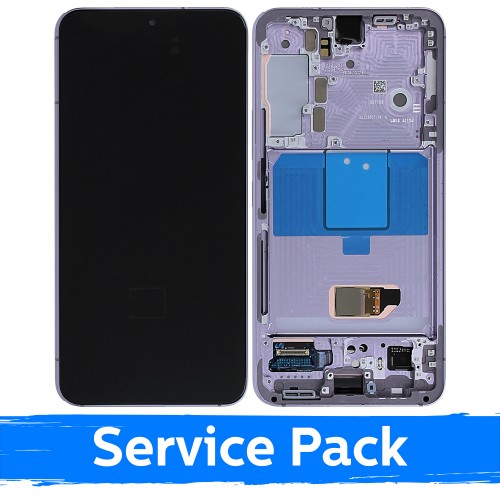 LCD displejs saderīgs ar Samsung S901 S22 ar rāmi / Bora Purple / (Service Pack)