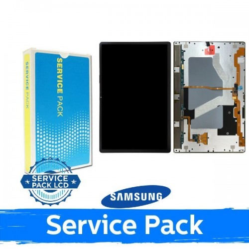 LCD displejs saderīgs ar Samsung X910 / X916 Tab S9 Ultra melns (Service Pack)