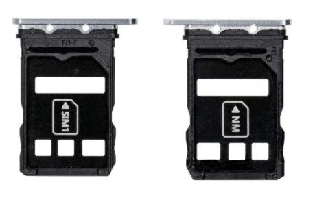 SIM card holder Huawei P40 Sudrabs Frost ORG