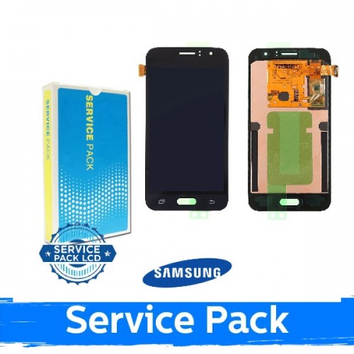 LCD displejs saderīgs ar Samsung J120 2016 J1 zeltains (Service Pack)