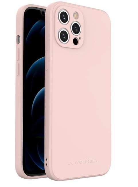 Maciņš Wozinsky Color Maciņš Silicone priekš iPhone 12 Pro Max rozā