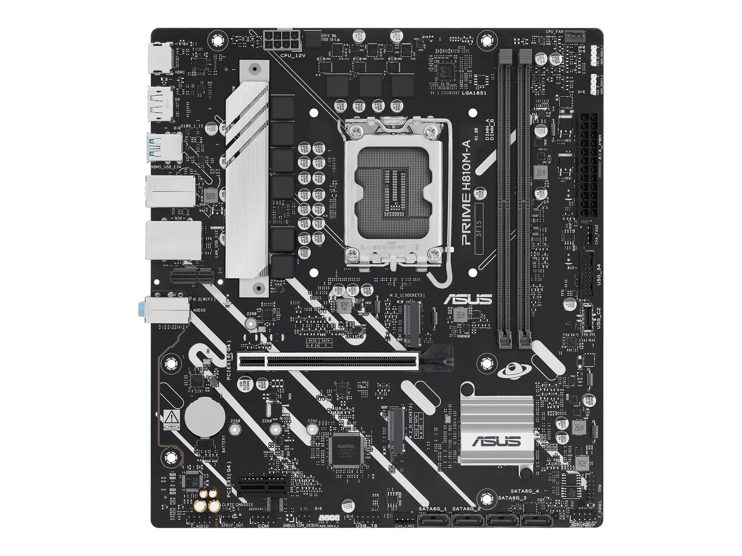 ASUS H810M-A-CSM LGA1851 micro-ATX mātesplate