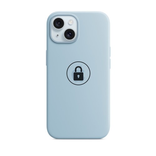 Maciņš "Silicone Case v2" iPhone 15 / Gaiši zils / iepakojumā